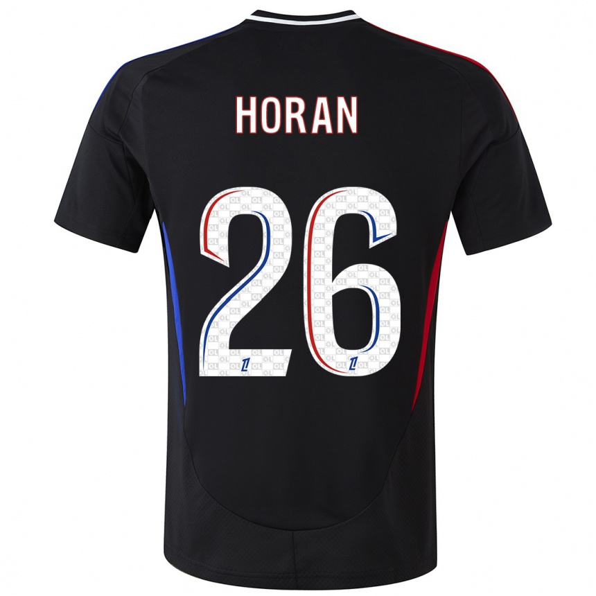 Enfant Football Maillot Lindsey Horan #26 Noir Tenues Extérieur 2024/25 Canada