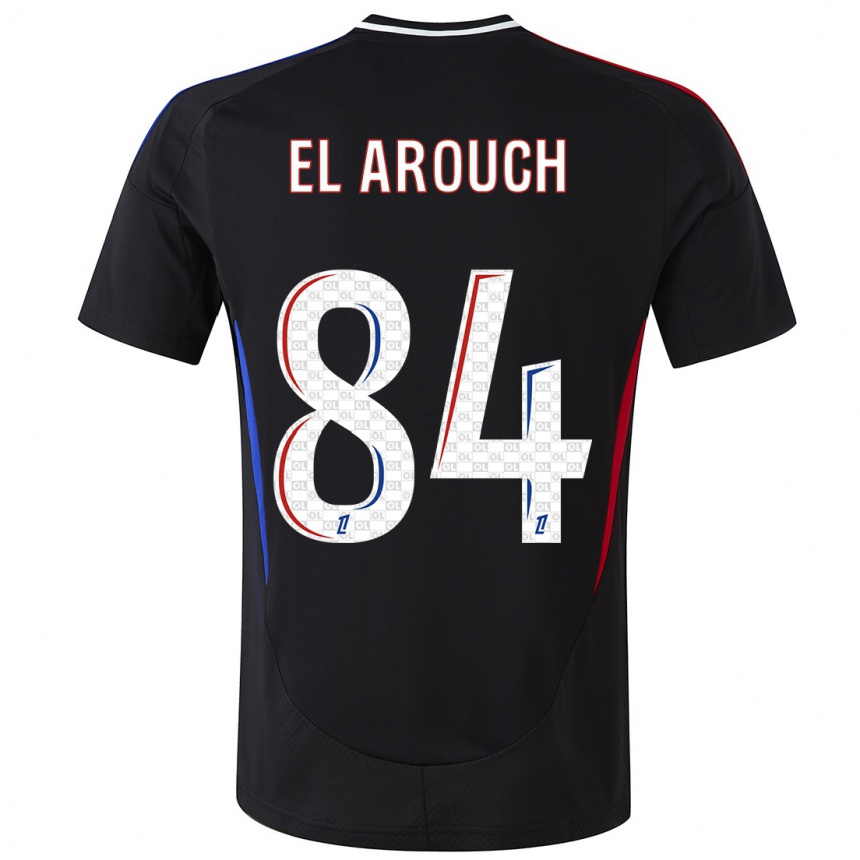 Kids Football Mohamed El Arouch #84 Black Away Jersey 2024/25 T-Shirt Canada