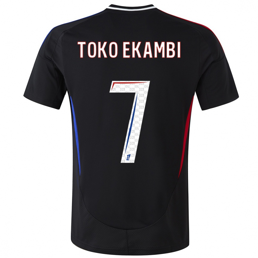 Enfant Football Maillot Karl Toko Ekambi #7 Noir Tenues Extérieur 2024/25 Canada