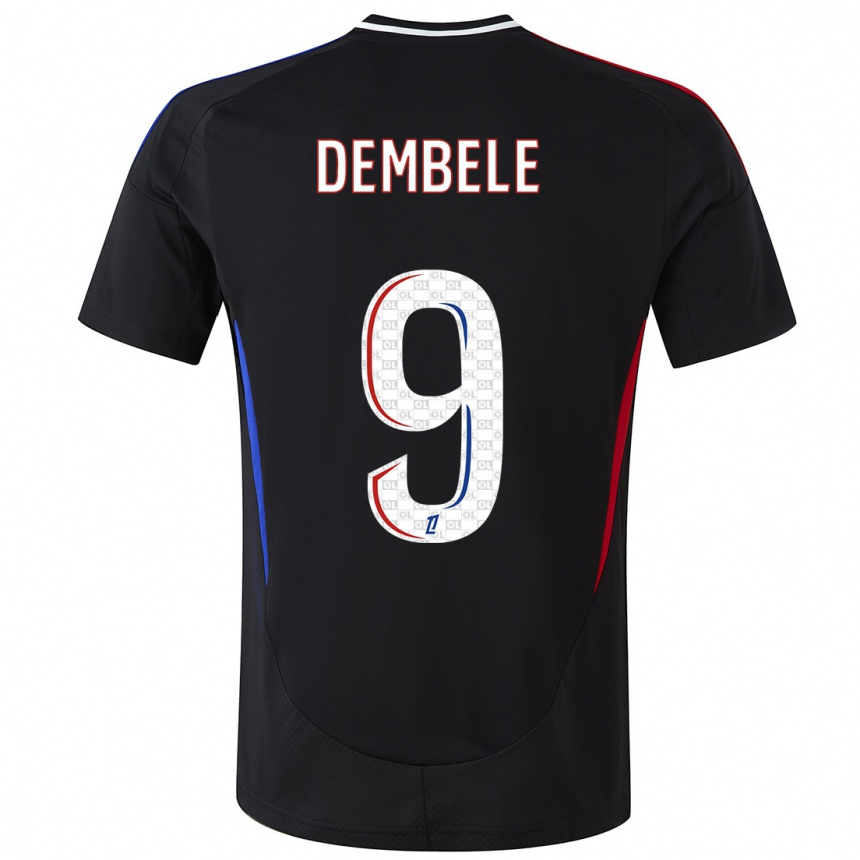 Kids Football Moussa Dembele #9 Black Away Jersey 2024/25 T-Shirt Canada