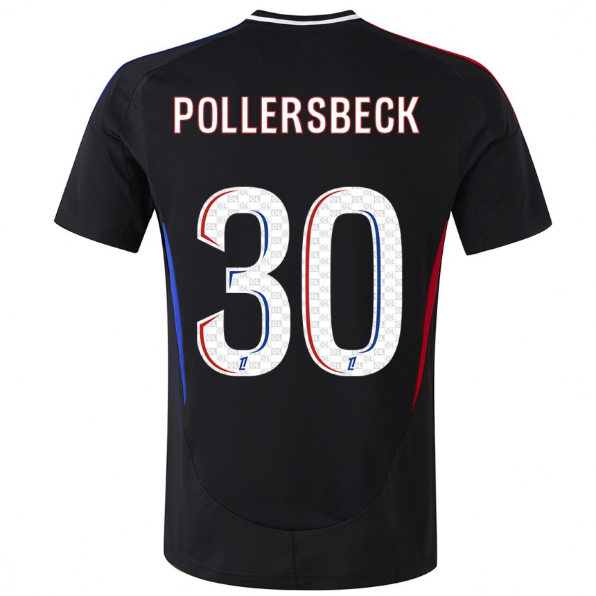 Enfant Football Maillot Julian Pollersbeck #30 Noir Tenues Extérieur 2024/25 Canada