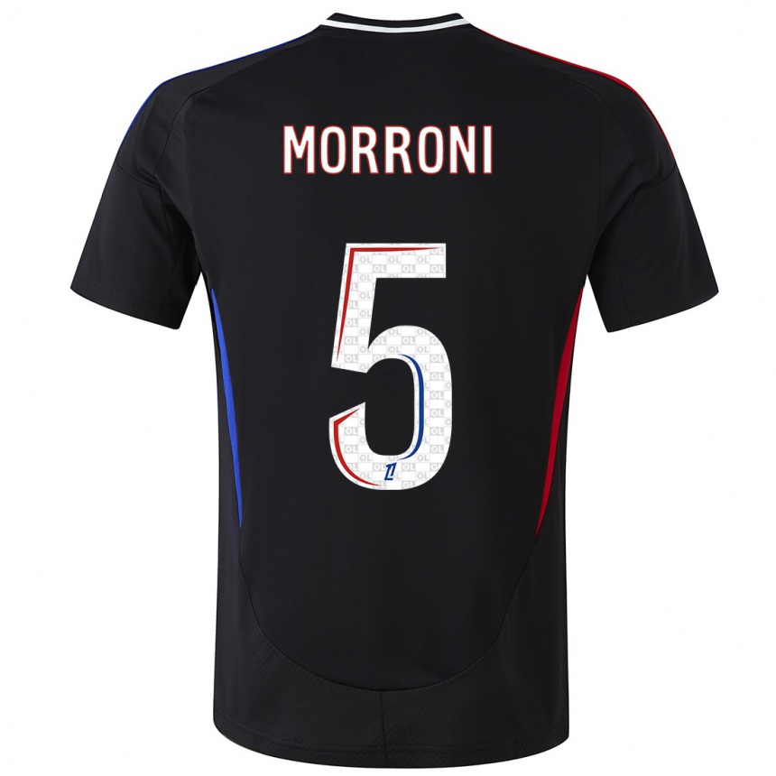 Enfant Football Maillot Perle Morroni #5 Noir Tenues Extérieur 2024/25 Canada