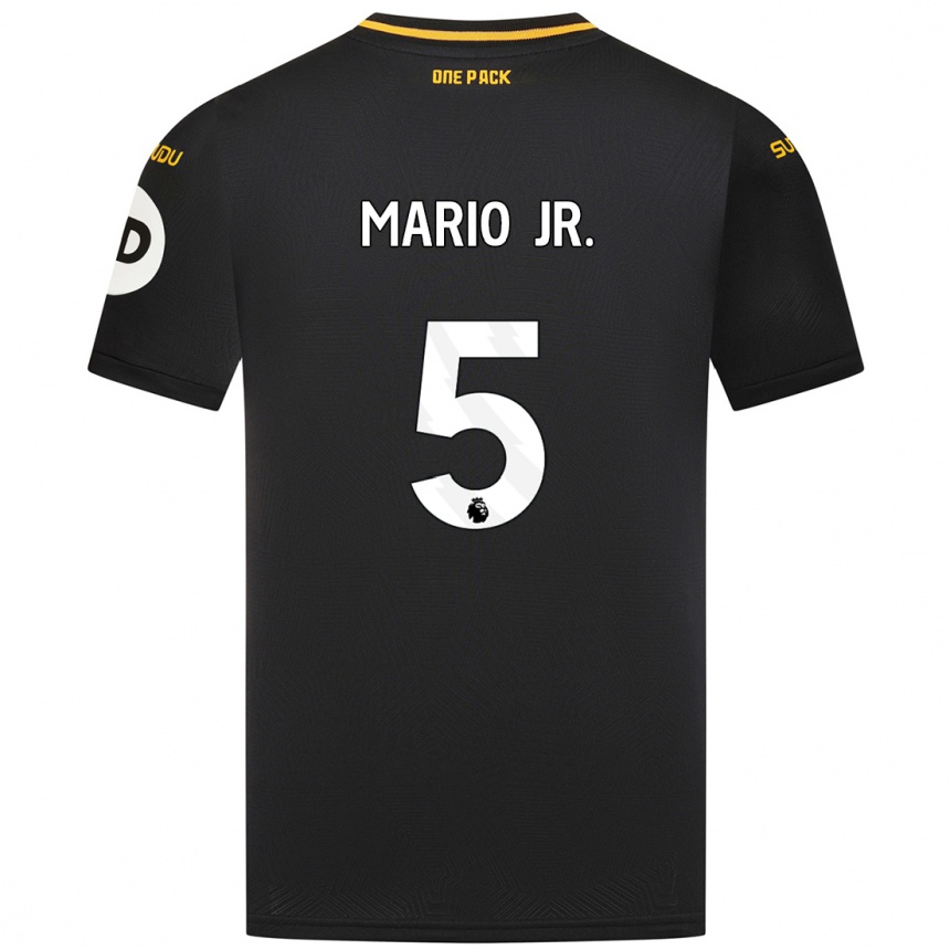 Enfant Football Maillot Mario Lemina #5 Noir Tenues Extérieur 2024/25 Canada