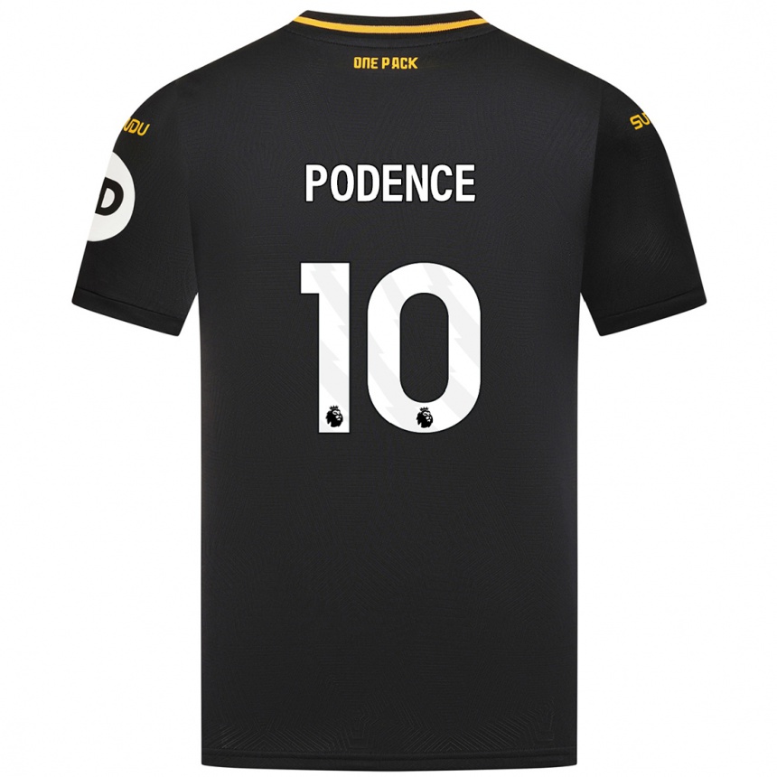 Enfant Football Maillot Daniel Podence #10 Noir Tenues Extérieur 2024/25 Canada