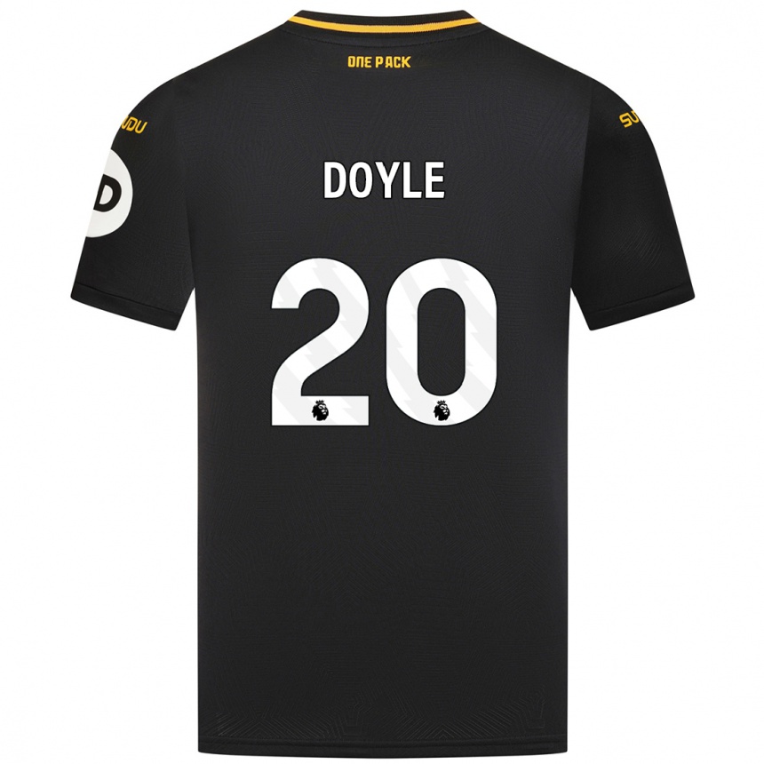 Kids Football Tommy Doyle #20 Black Away Jersey 2024/25 T-Shirt Canada