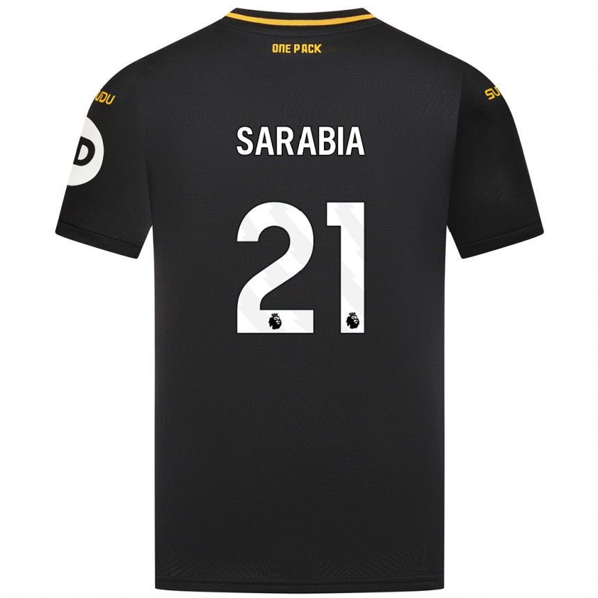 Enfant Football Maillot Pablo Sarabia #21 Noir Tenues Extérieur 2024/25 Canada