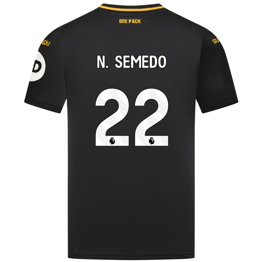 Enfant Football Maillot Nélson Semedo #22 Noir Tenues Extérieur 2024/25 Canada