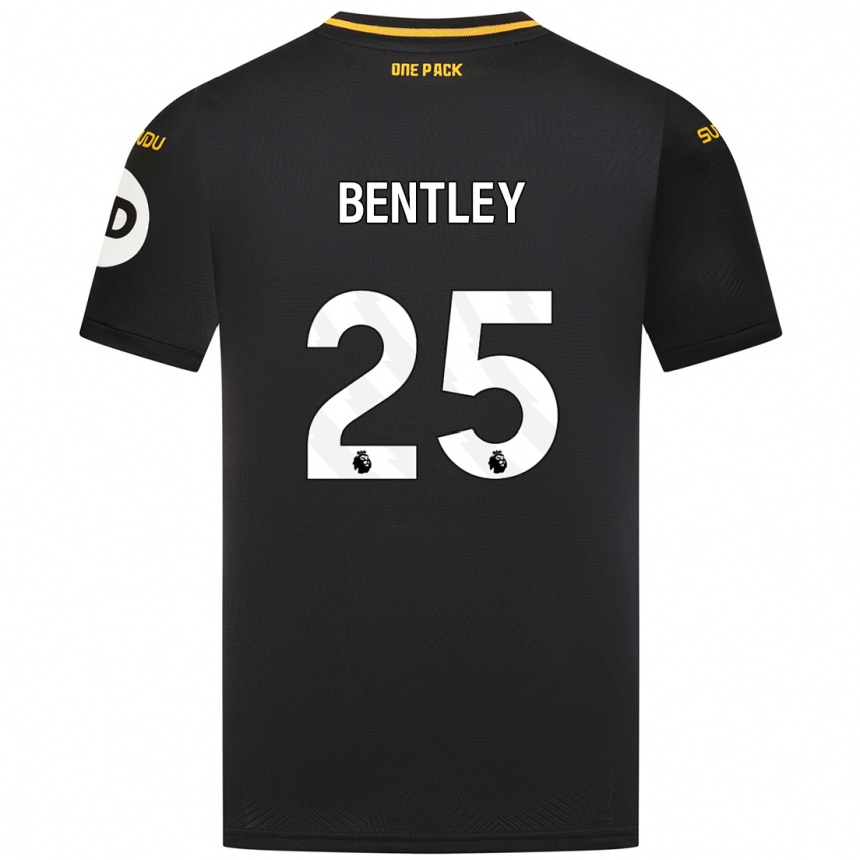 Enfant Football Maillot Daniel Bentley #25 Noir Tenues Extérieur 2024/25 Canada