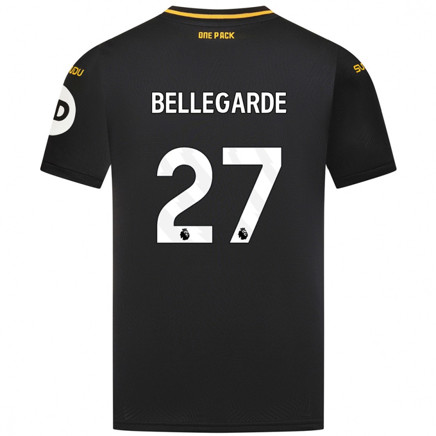 Kids Football Jean-Ricner Bellegarde #27 Black Away Jersey 2024/25 T-Shirt Canada