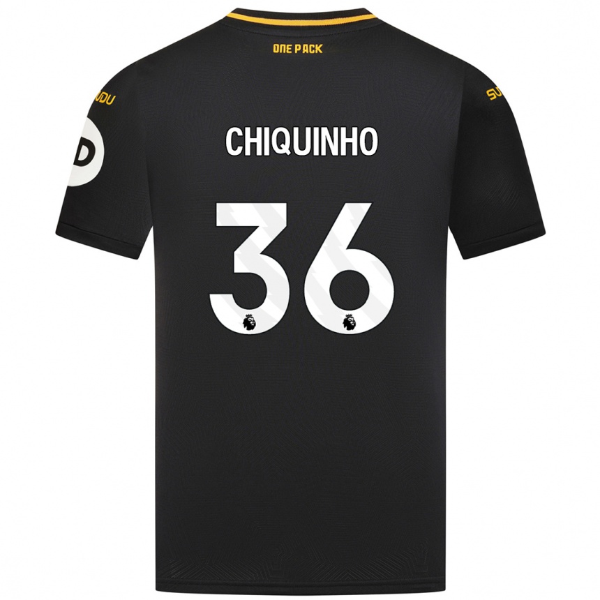 Enfant Football Maillot Chiquinho #36 Noir Tenues Extérieur 2024/25 Canada