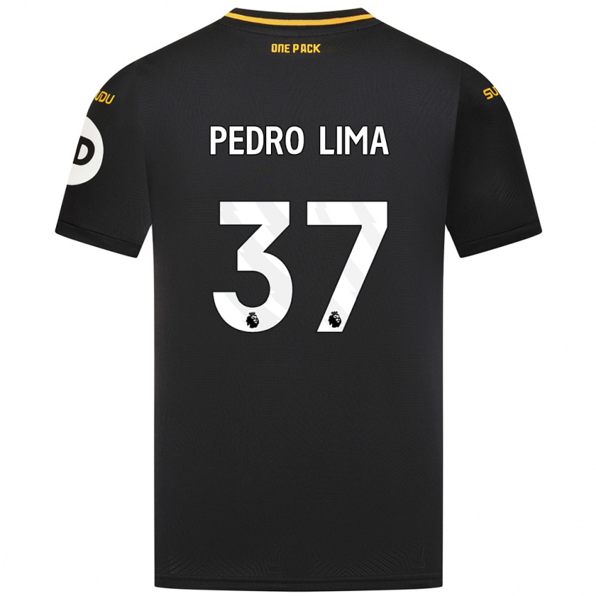 Kids Football Pedro Lima #37 Black Away Jersey 2024/25 T-Shirt Canada