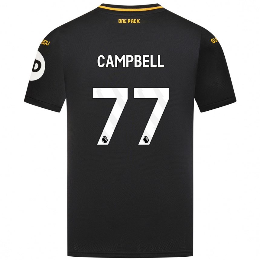 Enfant Football Maillot Chem Campbell #77 Noir Tenues Extérieur 2024/25 Canada