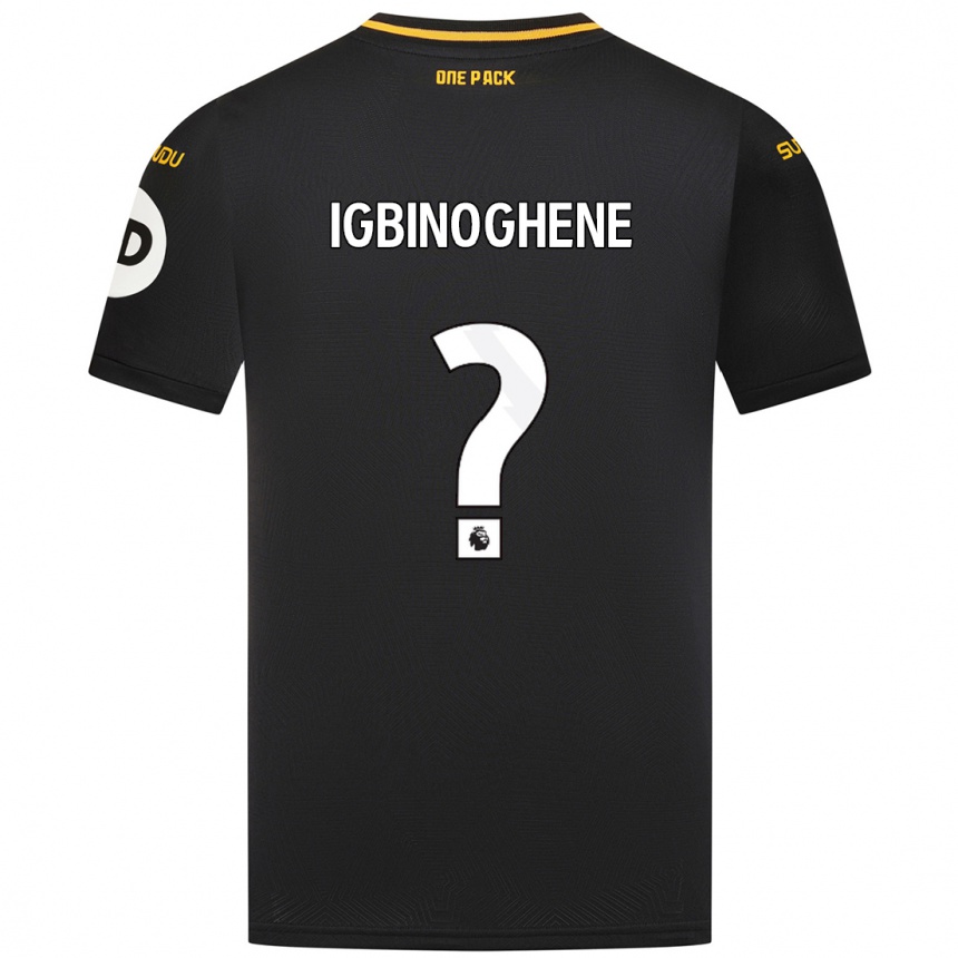 Enfant Football Maillot Testimony Igbinoghene #0 Noir Tenues Extérieur 2024/25 Canada