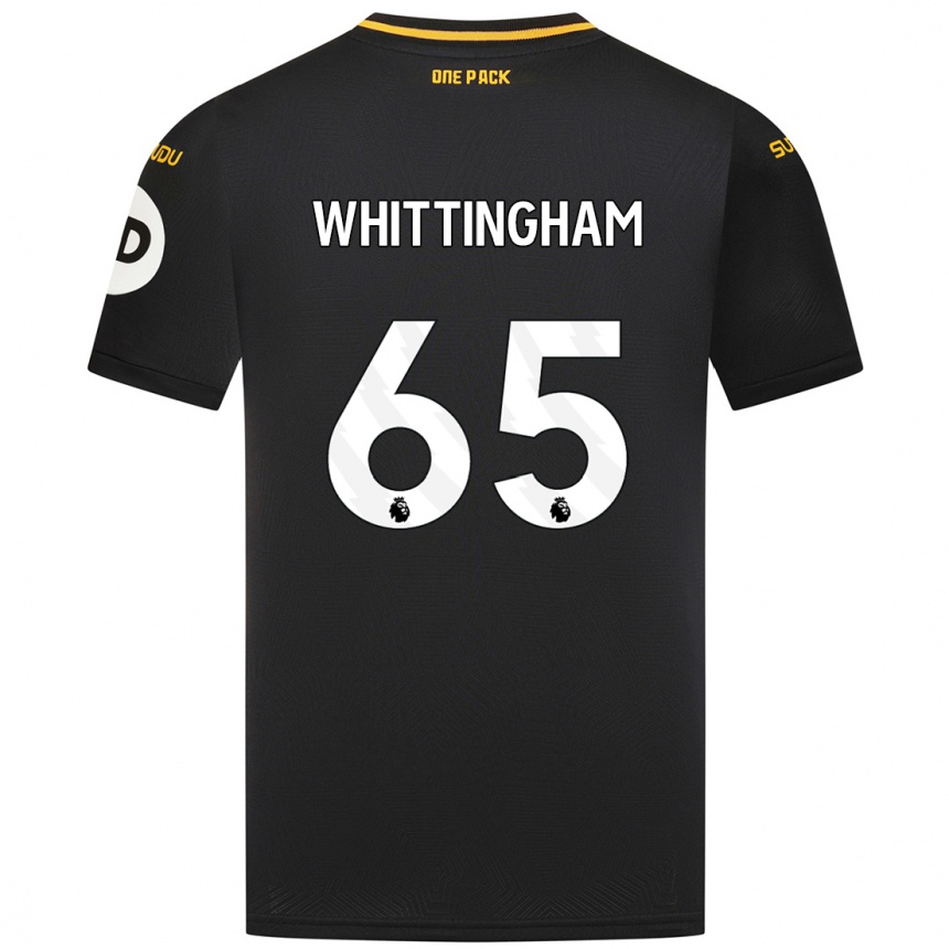 Enfant Football Maillot Matthew Whittingham #65 Noir Tenues Extérieur 2024/25 Canada