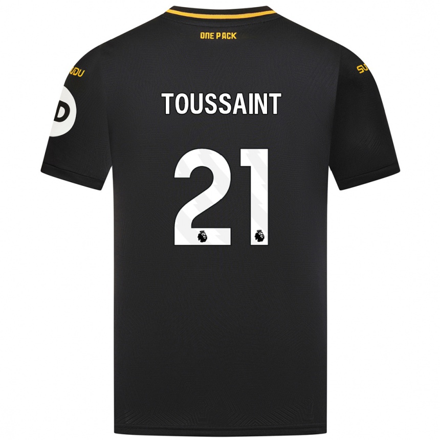 Kids Football Destiney Toussaint #21 Black Away Jersey 2024/25 T-Shirt Canada