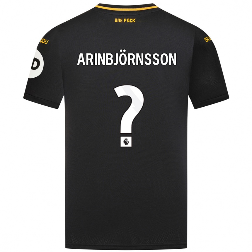 Enfant Football Maillot Pálmi Rafn Arinbjörnsson #0 Noir Tenues Extérieur 2024/25 Canada