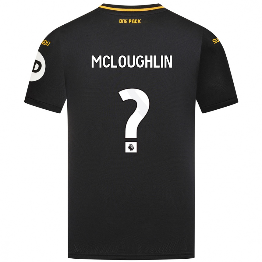 Enfant Football Maillot Lee Mcloughlin #0 Noir Tenues Extérieur 2024/25 Canada