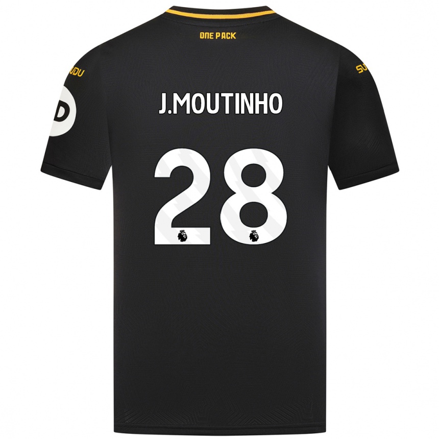 Enfant Football Maillot Joao Moutinho #28 Noir Tenues Extérieur 2024/25 Canada