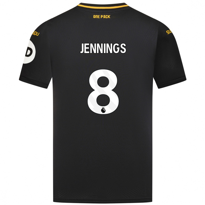 Enfant Football Maillot Shannie Jennings #8 Noir Tenues Extérieur 2024/25 Canada