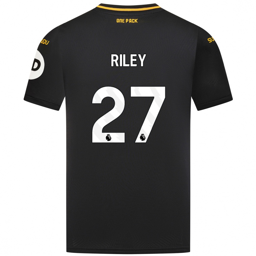 Enfant Football Maillot Lauren Riley #27 Noir Tenues Extérieur 2024/25 Canada