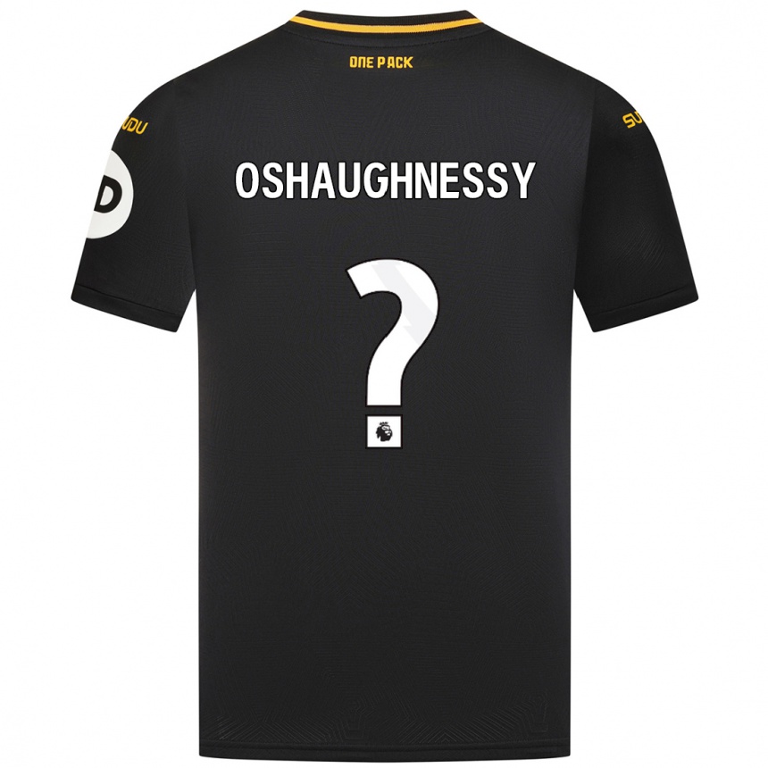 Enfant Football Maillot Joe Oshaughnessy #0 Noir Tenues Extérieur 2024/25 Canada