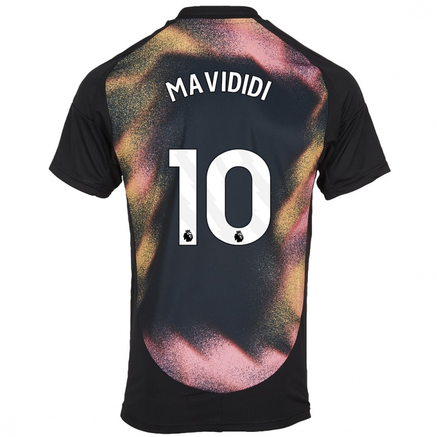 Enfant Football Maillot Stephy Mavididi #10 Noir Blanc Tenues Extérieur 2024/25 Canada