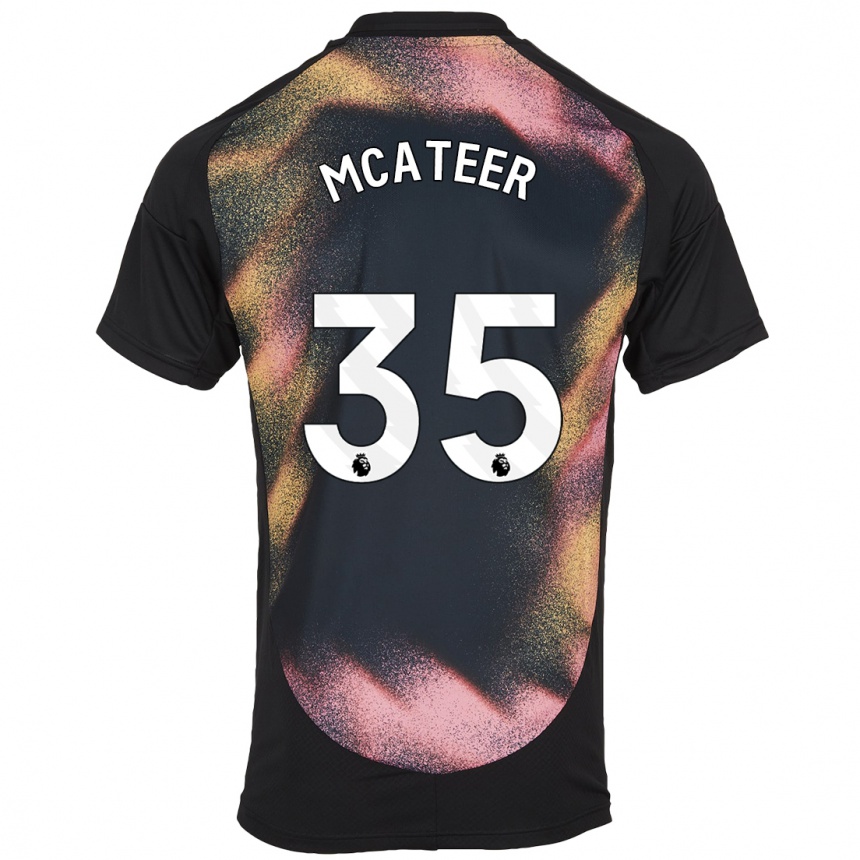 Enfant Football Maillot Kasey Mcateer #35 Noir Blanc Tenues Extérieur 2024/25 Canada