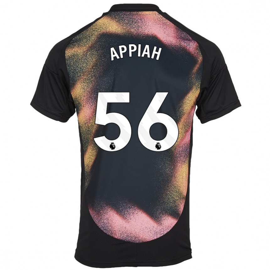 Enfant Football Maillot Paul Appiah #56 Noir Blanc Tenues Extérieur 2024/25 Canada