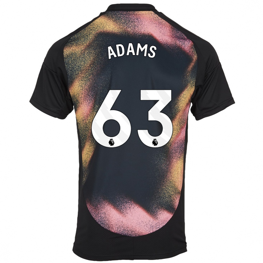 Kids Football Bayli Spencer Adams #63 Black White Away Jersey 2024/25 T-Shirt Canada