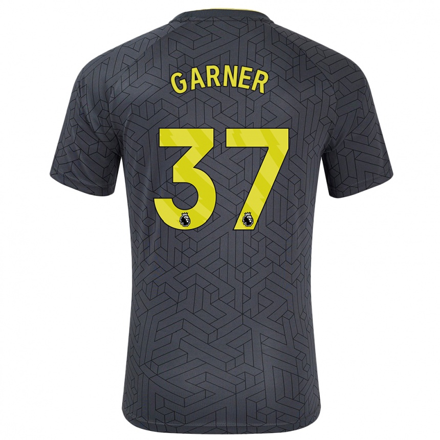 Enfant Football Maillot James Garner #37 Noir Jaune Tenues Extérieur 2024/25 Canada