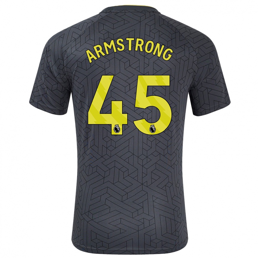 Enfant Football Maillot Harrison Armstrong #45 Noir Jaune Tenues Extérieur 2024/25 Canada