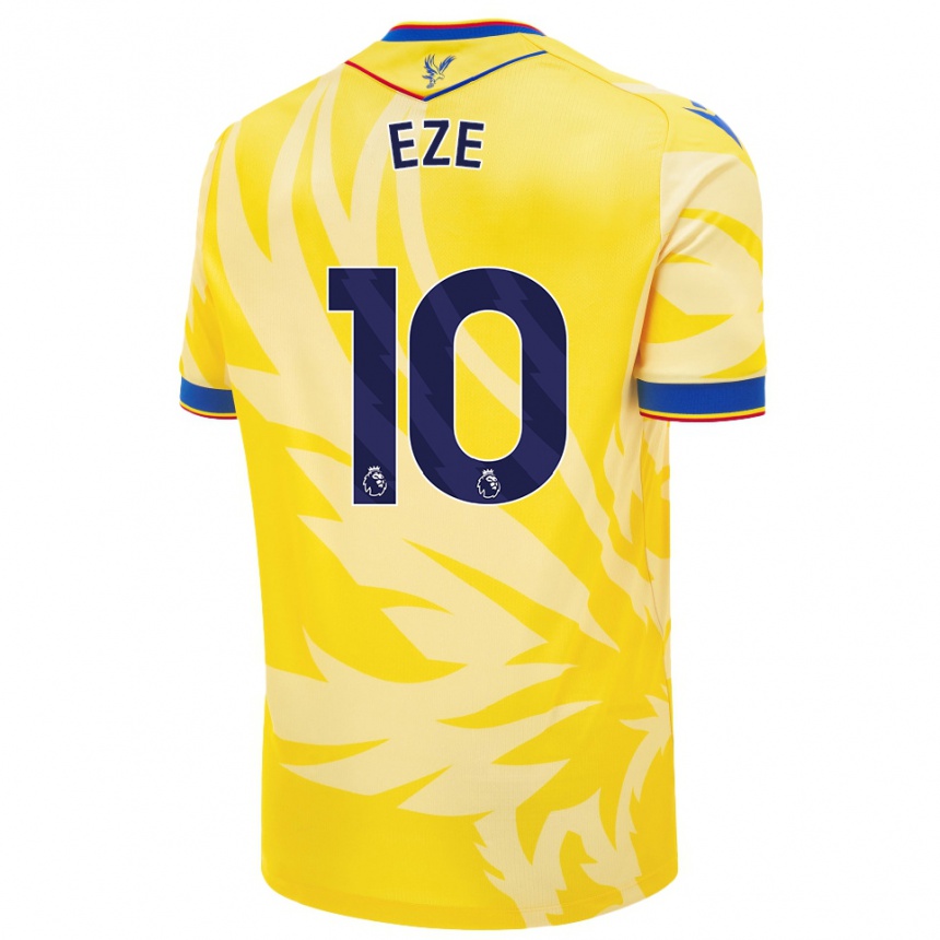 Kids Football Eberechi Eze #10 Yellow Away Jersey 2024/25 T-Shirt Canada