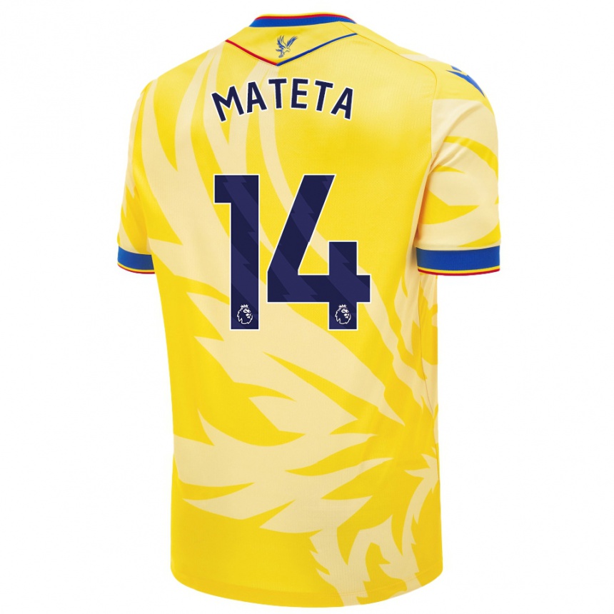 Kids Football Jean-Philippe Mateta #14 Yellow Away Jersey 2024/25 T-Shirt Canada