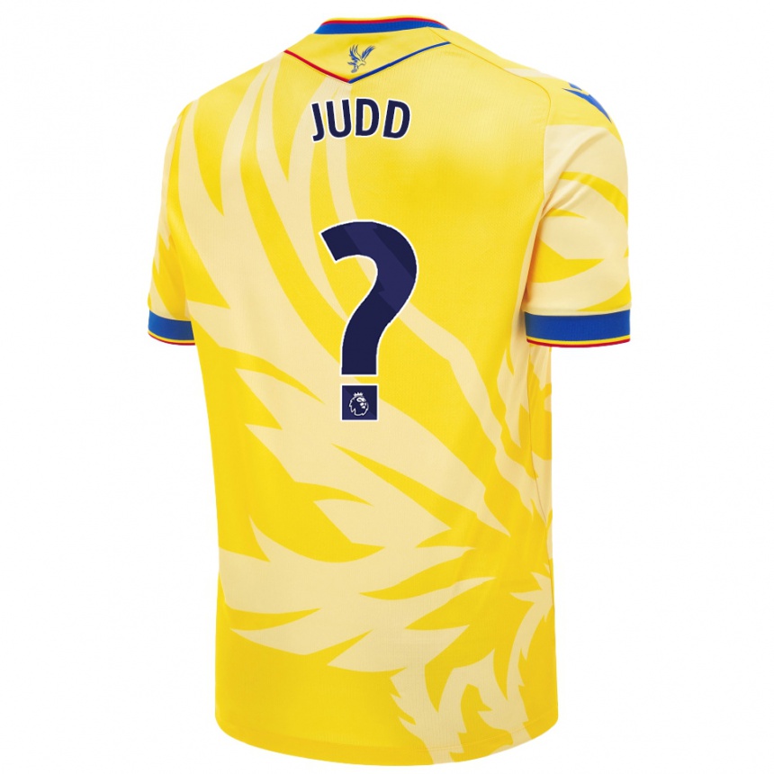 Kids Football Jasper Judd #0 Yellow Away Jersey 2024/25 T-Shirt Canada