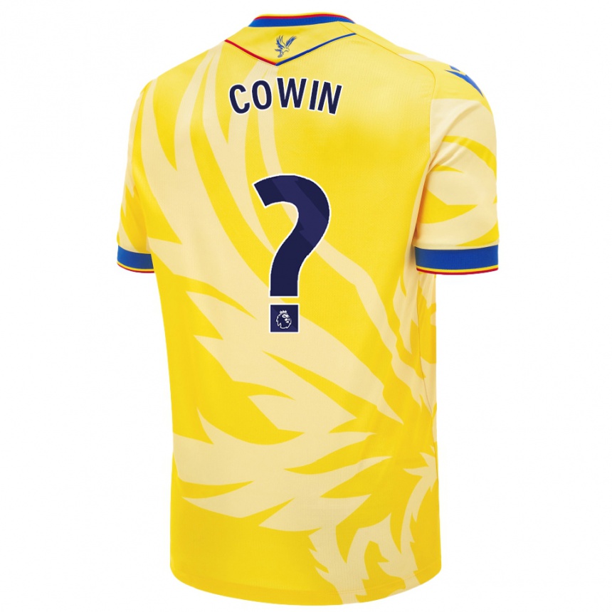 Kids Football Freddie Cowin #0 Yellow Away Jersey 2024/25 T-Shirt Canada