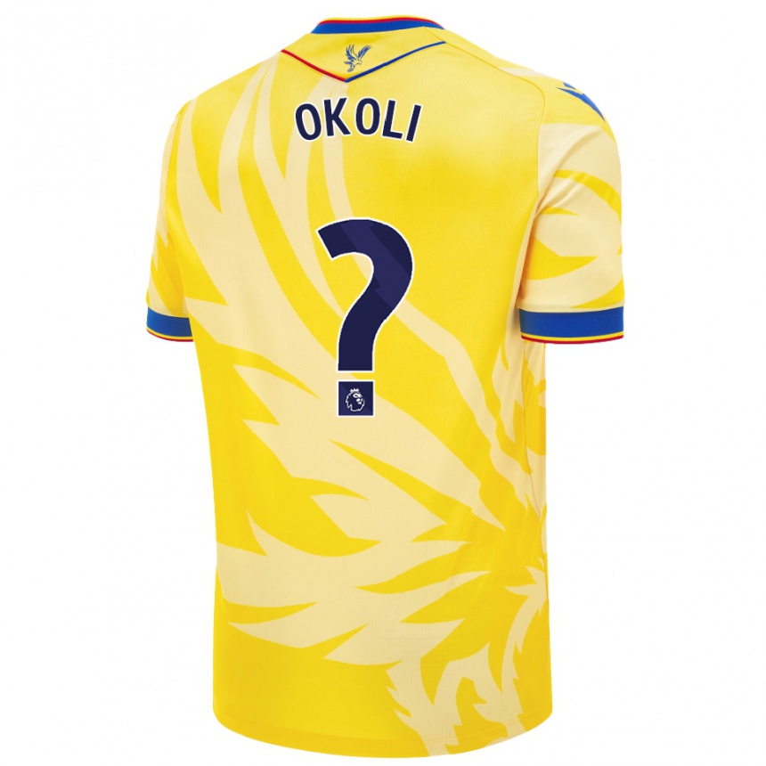 Kids Football Chuks Okoli #0 Yellow Away Jersey 2024/25 T-Shirt Canada