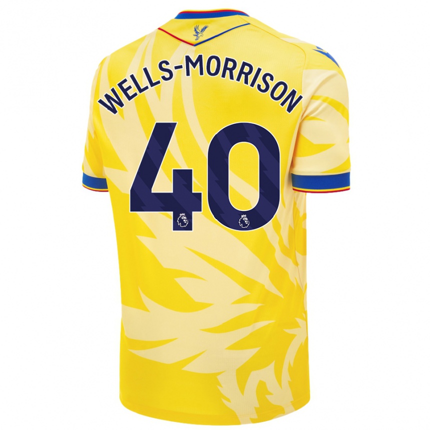 Kids Football Jack Wells-Morrison #40 Yellow Away Jersey 2024/25 T-Shirt Canada