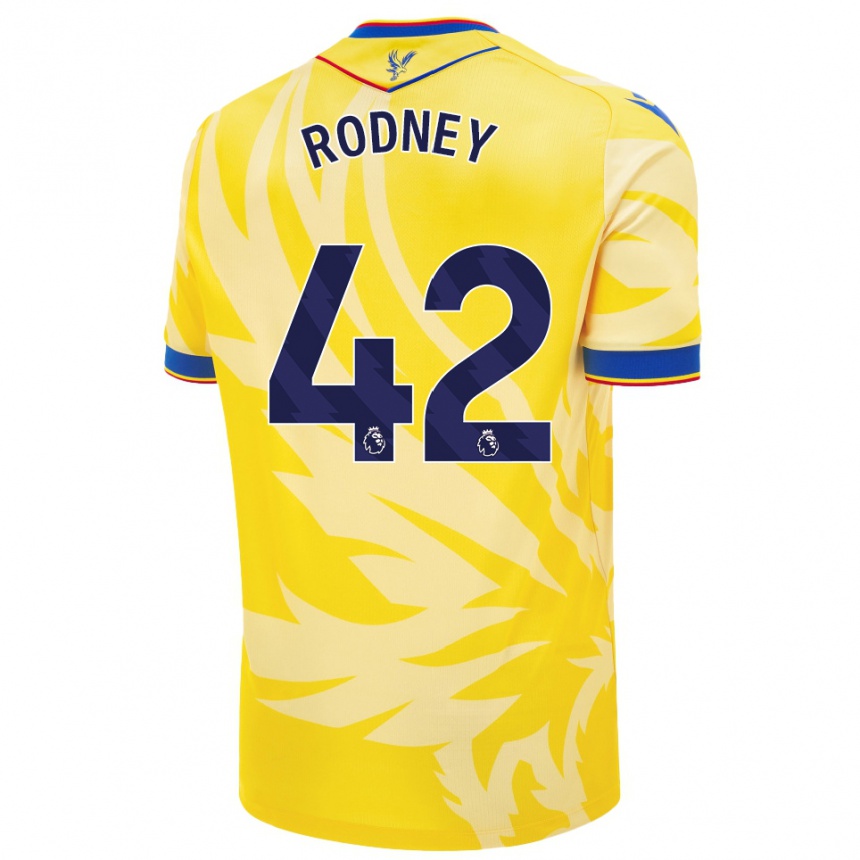 Kids Football Kaden Rodney #42 Yellow Away Jersey 2024/25 T-Shirt Canada