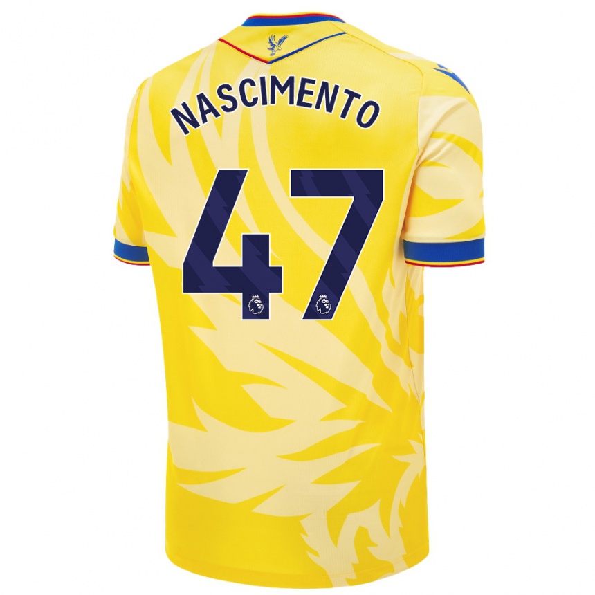 Enfant Football Maillot Adler Nascimento #47 Jaune Tenues Extérieur 2024/25 Canada