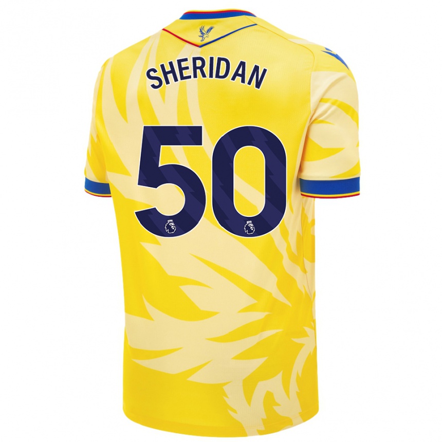 Kids Football Joe Sheridan #50 Yellow Away Jersey 2024/25 T-Shirt Canada