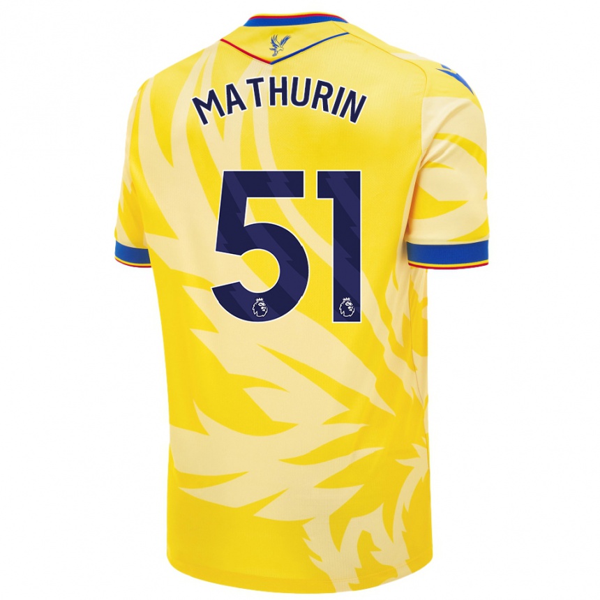 Enfant Football Maillot Roshaun Mathurin #51 Jaune Tenues Extérieur 2024/25 Canada