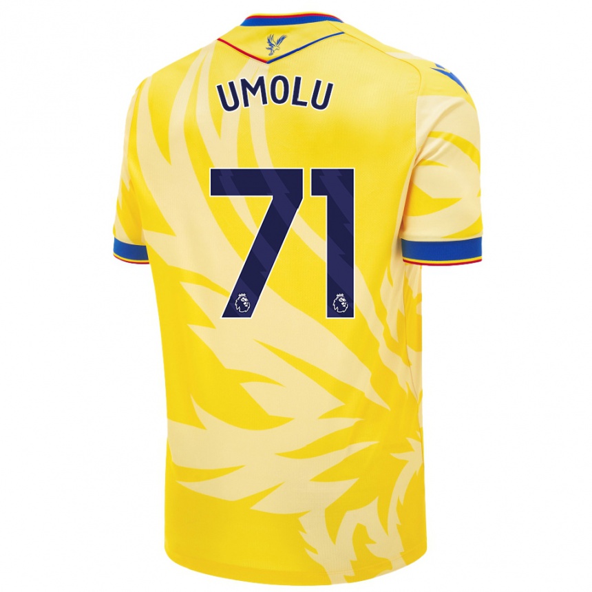 Enfant Football Maillot Jemiah Umolu #71 Jaune Tenues Extérieur 2024/25 Canada