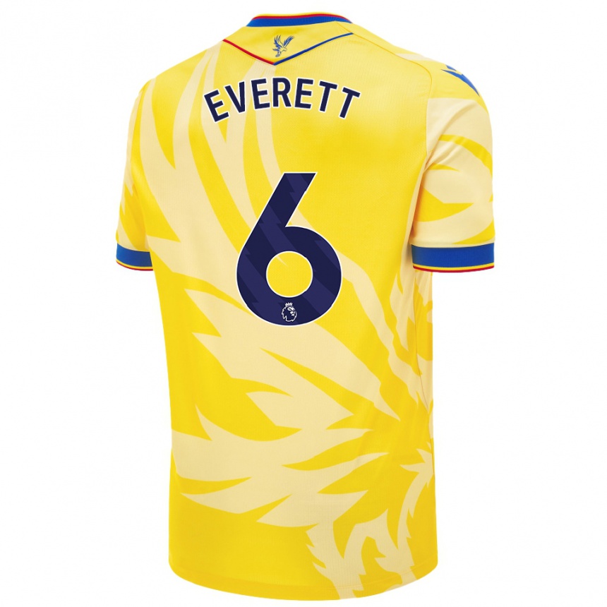 Kids Football Aimee Everett #6 Yellow Away Jersey 2024/25 T-Shirt Canada