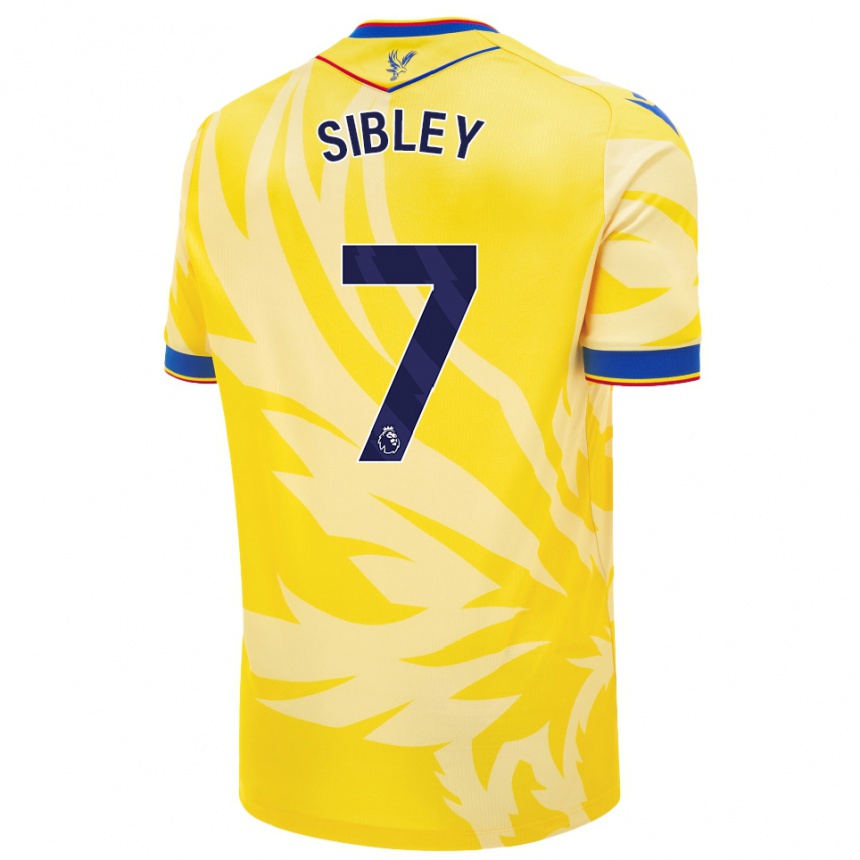 Kids Football Isabella Sibley #7 Yellow Away Jersey 2024/25 T-Shirt Canada