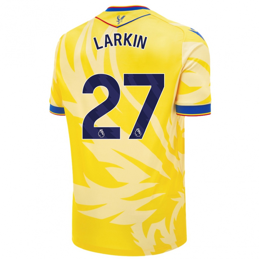 Kids Football Abbie Larkin #27 Yellow Away Jersey 2024/25 T-Shirt Canada