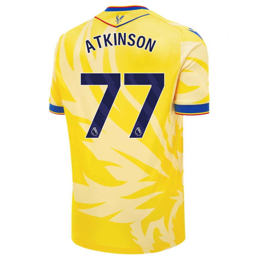 Kids Football Isibeal Atkinson #77 Yellow Away Jersey 2024/25 T-Shirt Canada