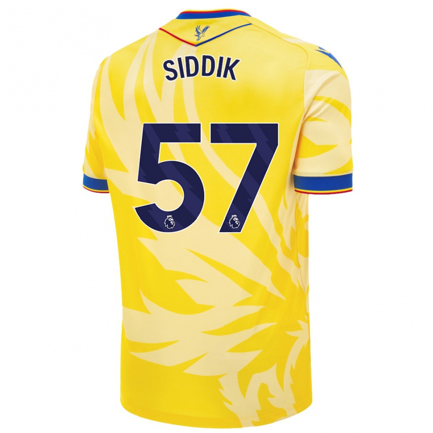 Kids Football Cardo Siddik #57 Yellow Away Jersey 2024/25 T-Shirt Canada