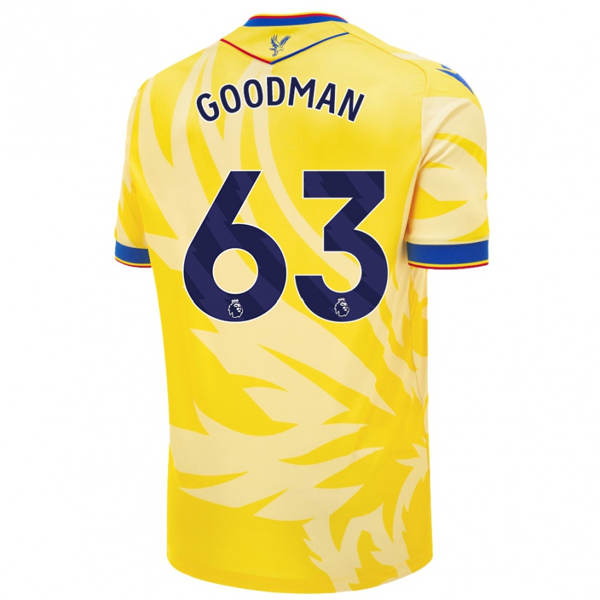 Kids Football Owen Goodman #63 Yellow Away Jersey 2024/25 T-Shirt Canada