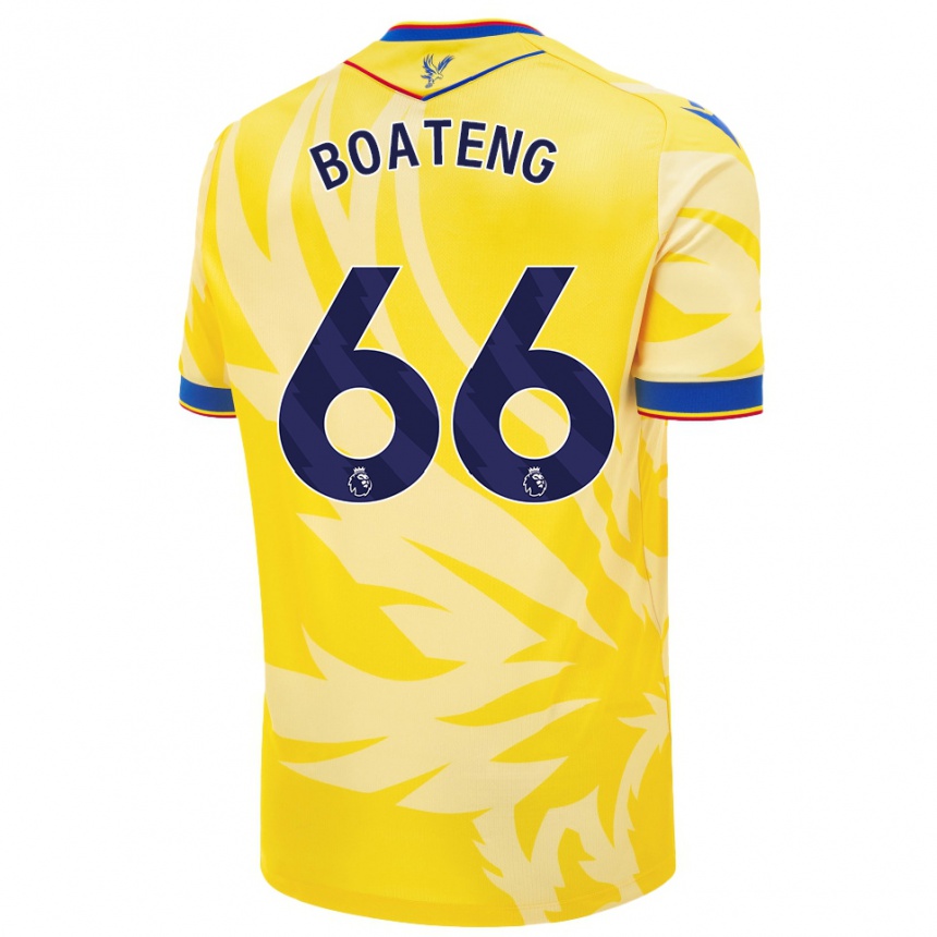 Enfant Football Maillot David Boateng #66 Jaune Tenues Extérieur 2024/25 Canada