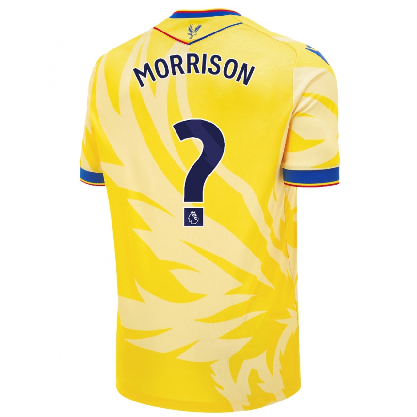 Kids Football Jack Wells-Morrison #0 Yellow Away Jersey 2024/25 T-Shirt Canada